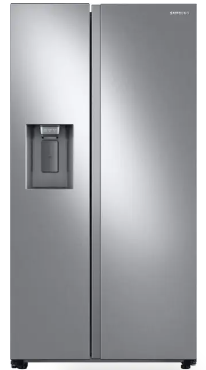 Samsung - 27.4 cu. ft. Side-by-Side Refrigerator with Large Capacity - Stainless Steel