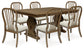 Sturlayne Dining Table and 6 Chairs with Storage