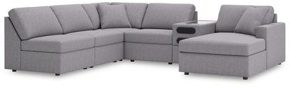 Modmax 6-Piece Sectional with Chaise and Audio Console